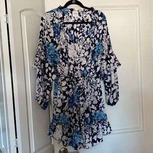 Blue floral misa la dress